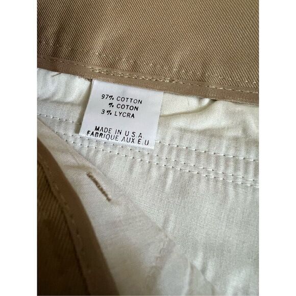 THEORY Low-Rise Beige Cotton Twill Flare Leg Pants w/ Pockets sz 12 - Picture 5 of 10